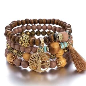 New bracelet, Tree of life Pendant multilayer
Beaded Bracelets